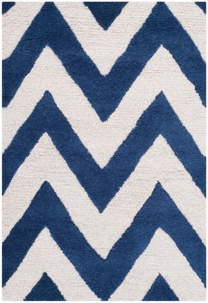 Safavieh Cambridge 139 Hand Tufted  Rug Navy / Ivory CAM139G-2