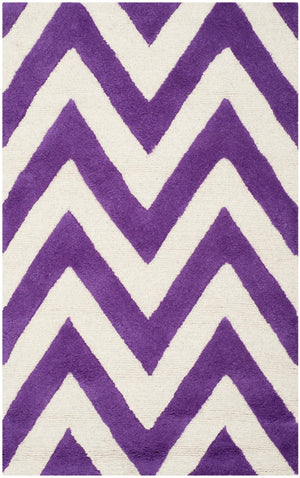 Safavieh Cambridge 139 Hand Tufted  Rug Purple / Ivory CAM139K-24