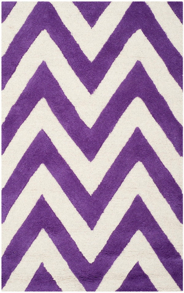 Safavieh Cambridge 139 Hand Tufted  Rug Purple / Ivory CAM139K-24