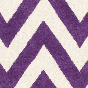 Safavieh Cambridge 139 Hand Tufted  Rug Purple / Ivory CAM139K-2