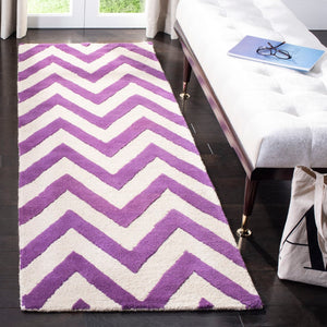 Safavieh Cambridge 139 Hand Tufted  Rug Purple / Ivory CAM139K-2