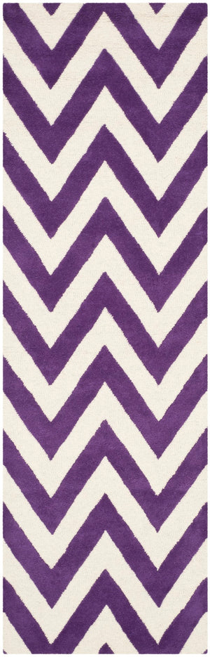Safavieh Cambridge 139 Hand Tufted  Rug Purple / Ivory CAM139K-2
