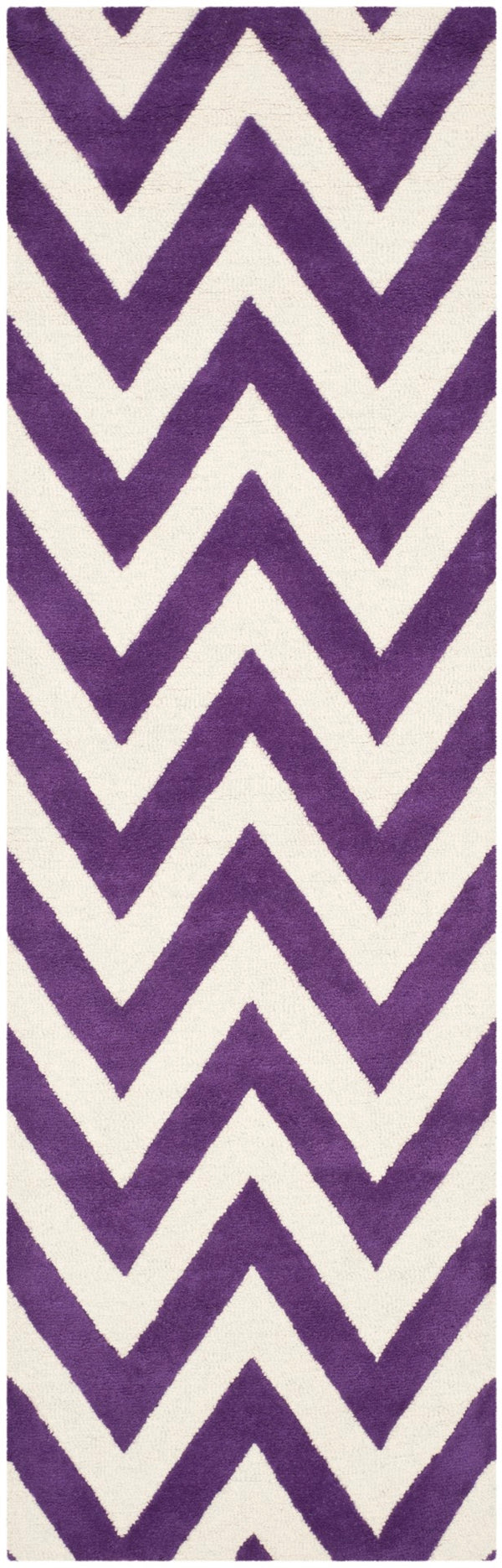 Safavieh Cambridge 139 Hand Tufted  Rug Purple / Ivory CAM139K-2