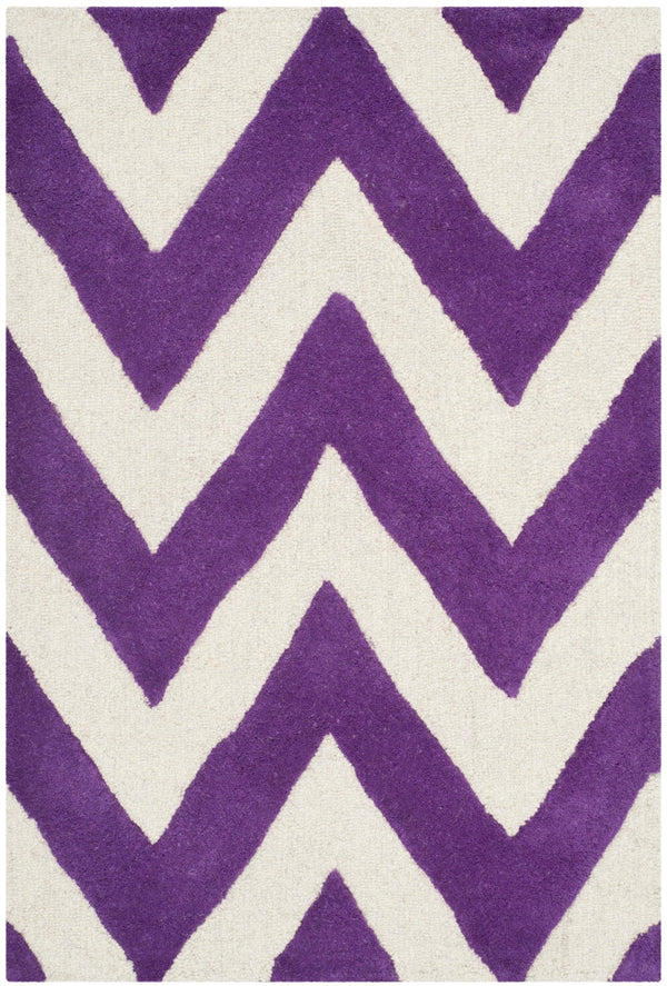 Safavieh Cambridge 139 Hand Tufted  Rug Purple / Ivory CAM139K-2