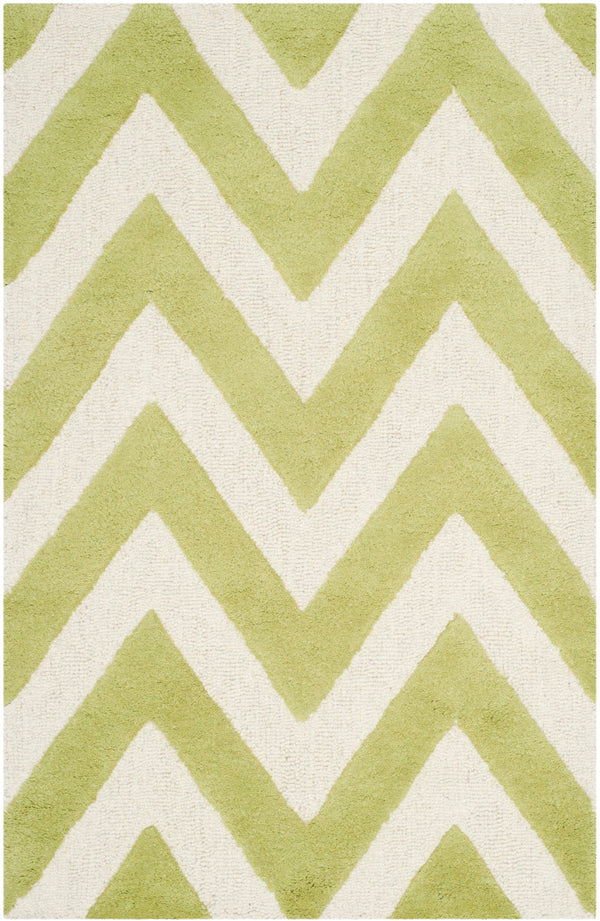 Safavieh Cambridge 139 Hand Tufted  Rug Green / Ivory CAM139T-2