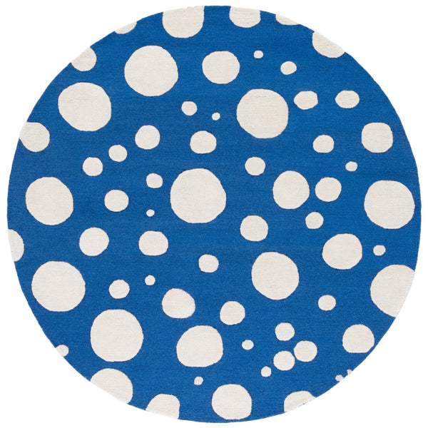 Safavieh Cambridge Hand-tufted Transitional Ivory Rug - Luxurious Wool Blend For Timeless Home Elegance Blue ,Ivory 80% Wool,20% Cotton Cam147m-6sq