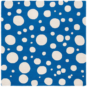 Safavieh Cambridge Hand-tufted Transitional Ivory Rug - Luxurious Wool Blend For Timeless Home Elegance Blue ,Ivory 80% Wool,20% Cotton Cam147m-6sq