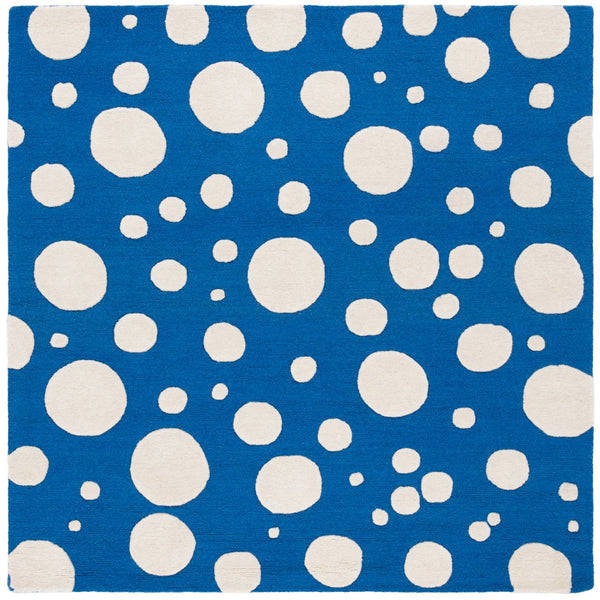 Safavieh Cambridge Hand-tufted Transitional Ivory Rug - Luxurious Wool Blend For Timeless Home Elegance Blue ,Ivory 80% Wool,20% Cotton Cam147m-6sq