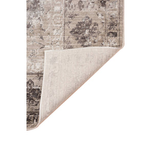 Cambridge Bordered Polyester Area Rug with Metallic Sheen for Living Rooms and Entryways