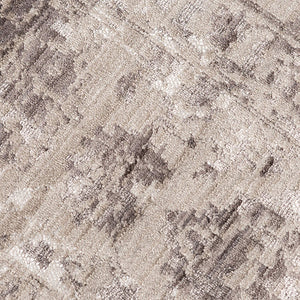 Cambridge Bordered Polyester Area Rug with Metallic Sheen for Living Rooms and Entryways