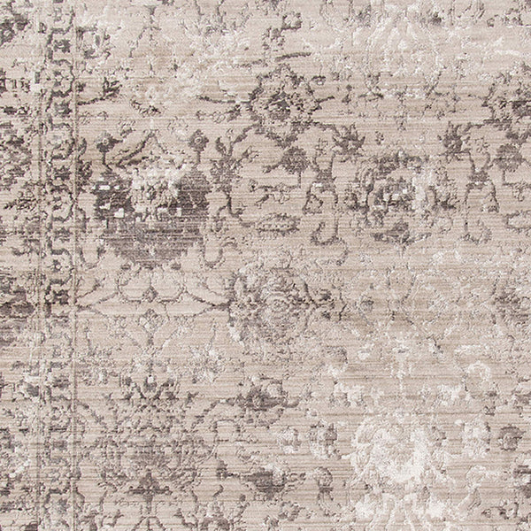 Cambridge Bordered Polyester Area Rug with Metallic Sheen for Living Rooms and Entryways