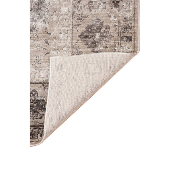 Cambridge Bordered Polyester Area Rug with Metallic Sheen for Living Rooms and Entryways