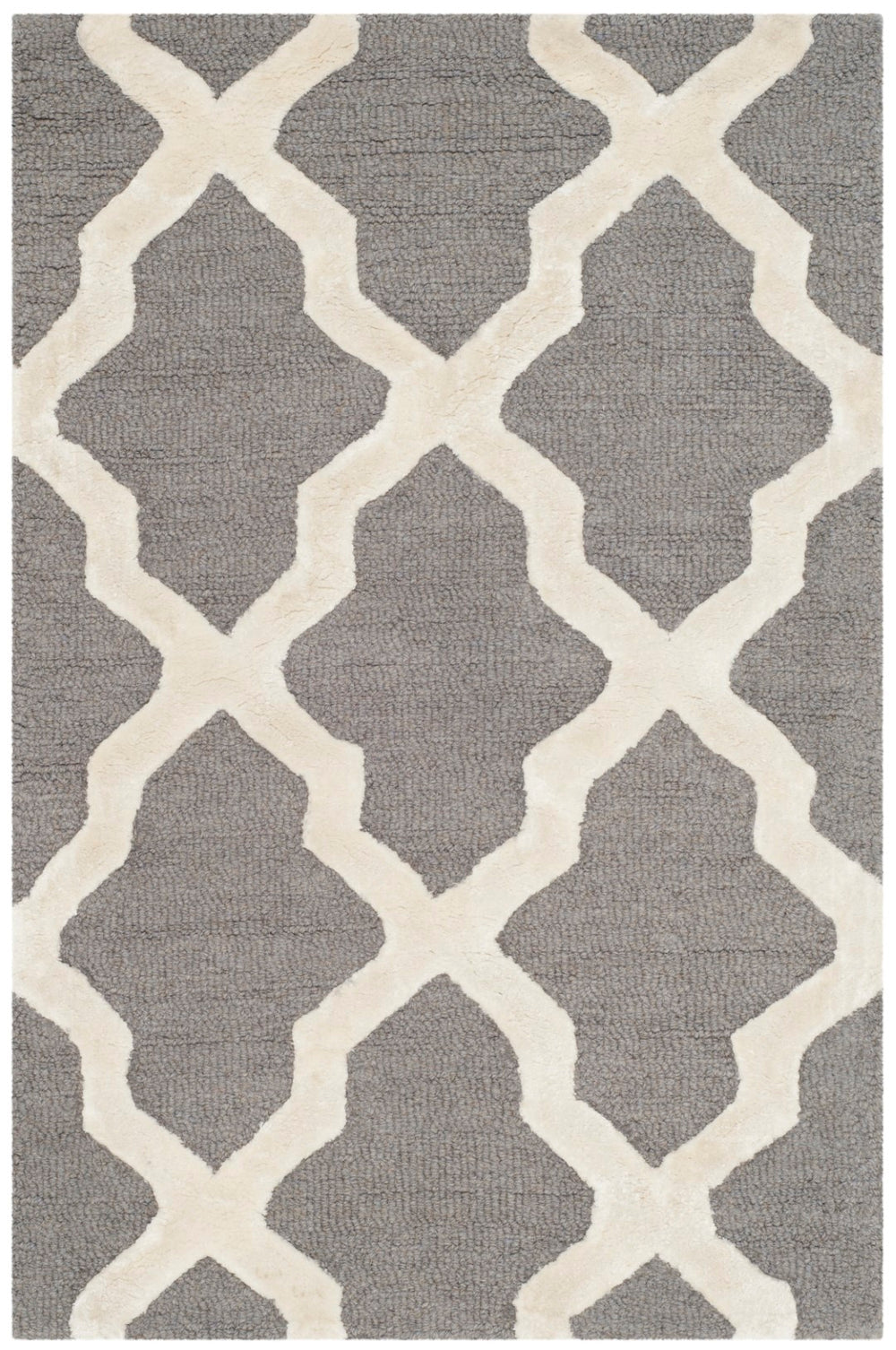 Safavieh Cambridge 155 Hand Tufted  Rug Grey / Ivory CAM155D-2