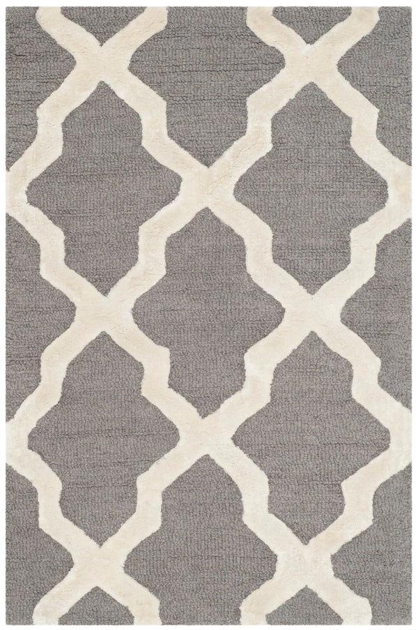 Safavieh Cambridge 155 Hand Tufted  Rug Grey / Ivory CAM155D-2