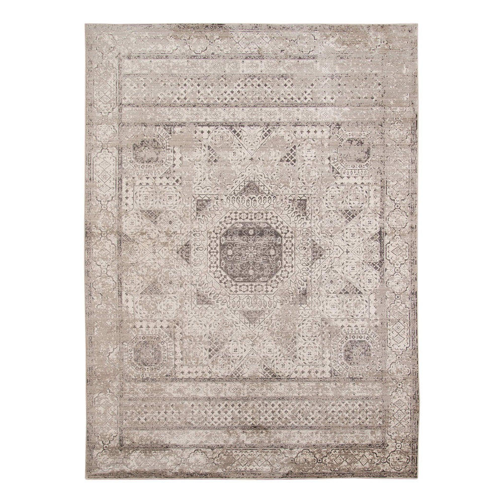AMER Rugs Cambridge Medallion Polyester Area Rug with Metallic Shimmer for Living Rooms CAM3131157