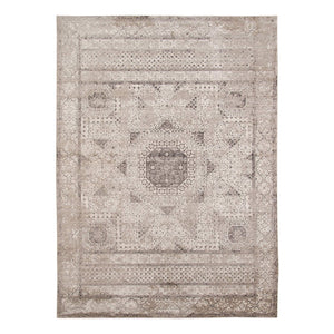 AMER Rugs Cambridge Medallion Polyester Area Rug with Metallic Shimmer for Living Rooms CAM3131157