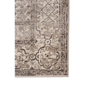 Cambridge Medallion Polyester Area Rug with Metallic Shimmer for Living Rooms