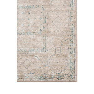 Cambridge Medallion Area Rug Metallic Polyester Pile Transitional Living Room Accent