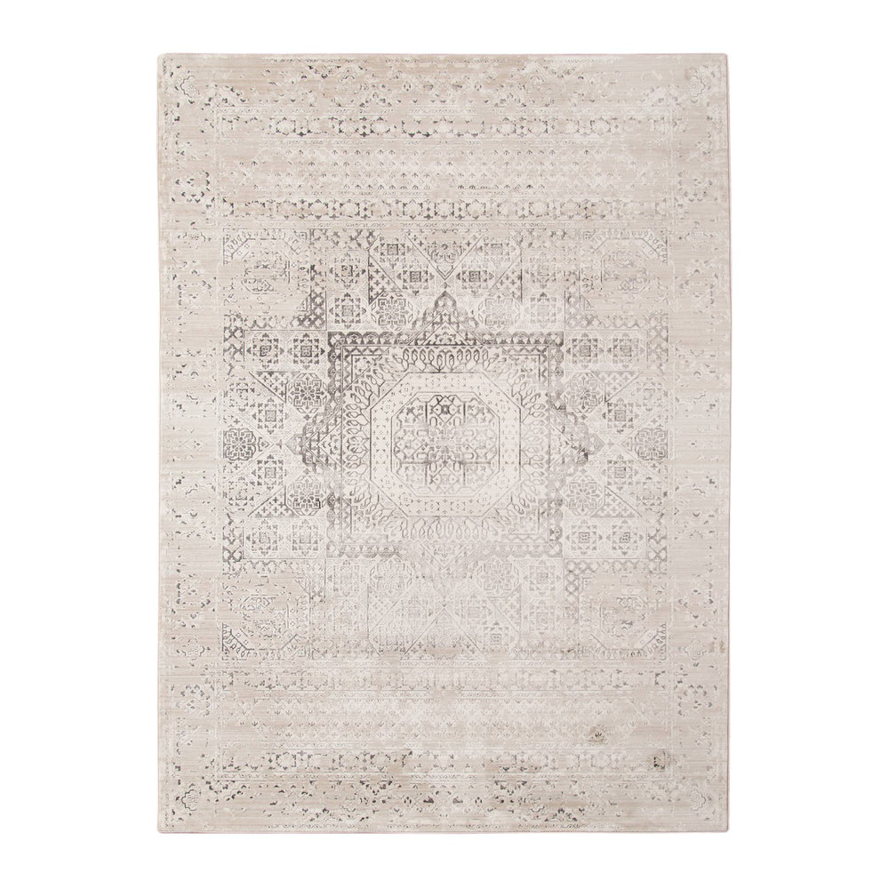 AMER Rugs Cambridge Medallion Area Rug Power-loomed Polyester with Metallic Sheen for Entryways CAM330233