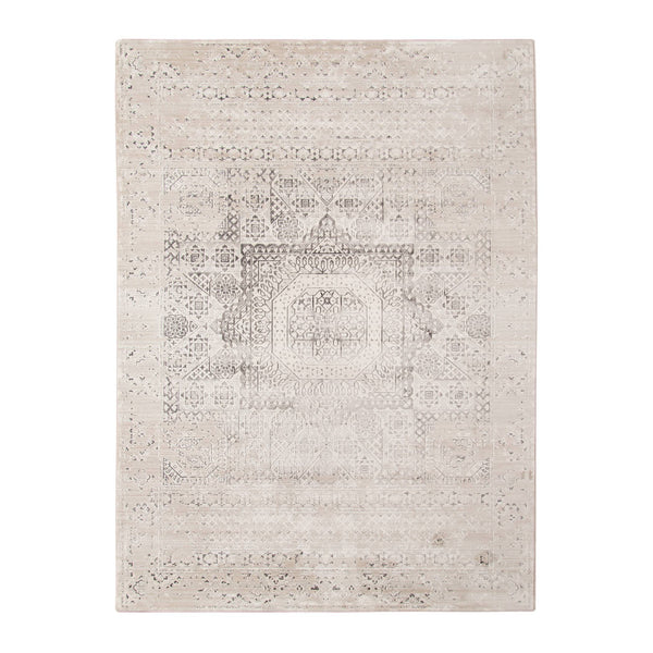AMER Rugs Cambridge Medallion Area Rug Power-loomed Polyester with Metallic Sheen for Entryways CAM330233