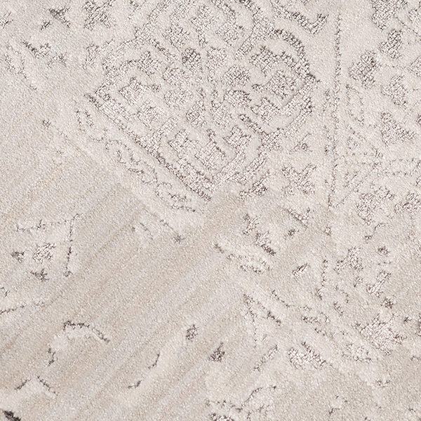 Cambridge Medallion Area Rug Power-loomed Polyester with Metallic Sheen for Entryways