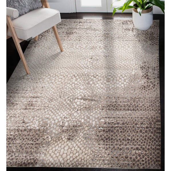 Cambridge Metallic Sheen High-low Pile Polyester Area Rug for Living Room Decor
