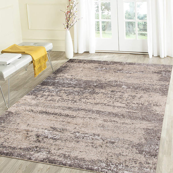 Cambridge Metallic Shimmer Polyester Area Rug Power-loomed Transitional Living Room Accent
