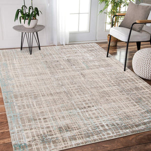 Cambridge Metallic Shimmer Power Loomed Polyester Area Rug for Living Room Decor
