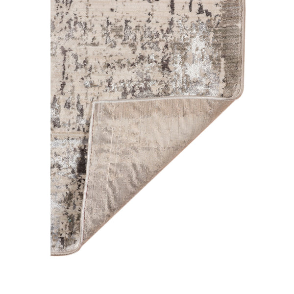 Cambridge Metallic Polyester Runner Rug Power Loomed Abstract Shimmer for Hallways