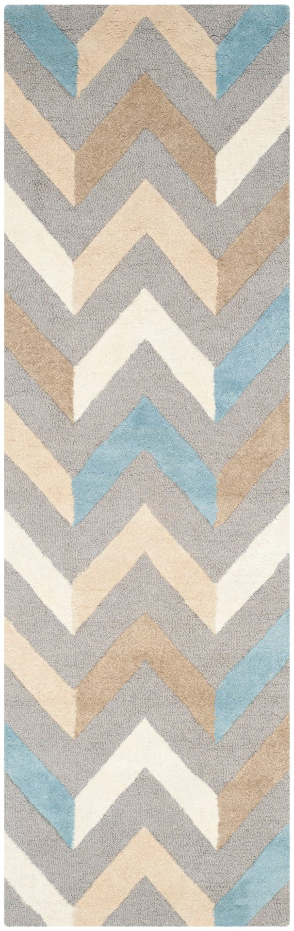 Safavieh Cambridge 580 Hand Tufted  Rug Grey / Ivory CAM580A-24