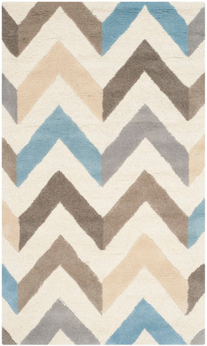 Safavieh Cambridge 580 Hand Tufted  Rug Ivory / Grey CAM580B-3