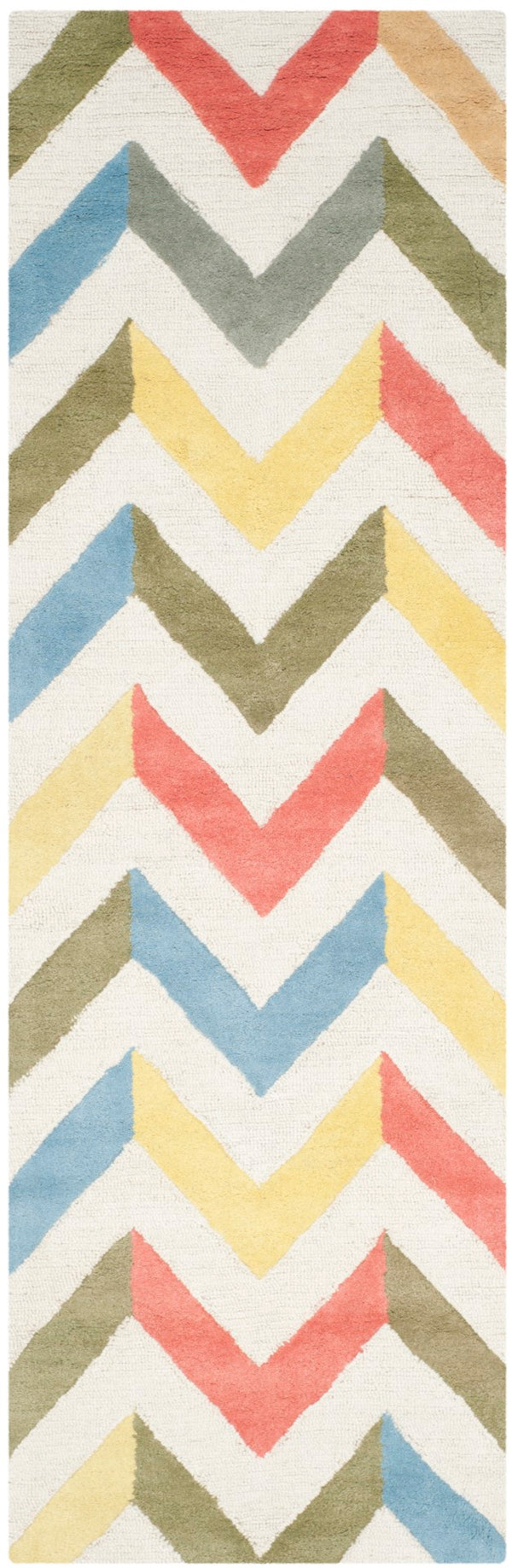 Safavieh Cambridge 580 Hand Tufted  Rug Ivory / Multi CAM580D-2