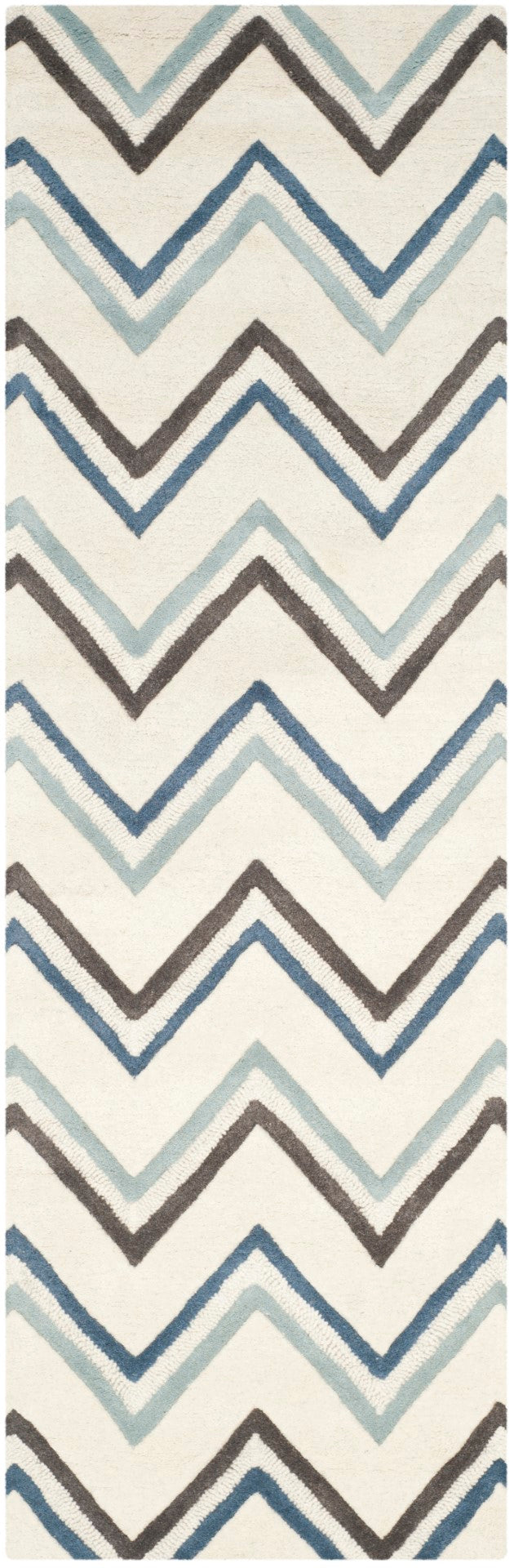 Safavieh Cambridge 581 Hand Tufted  Rug Ivory / Blue CAM581A-24