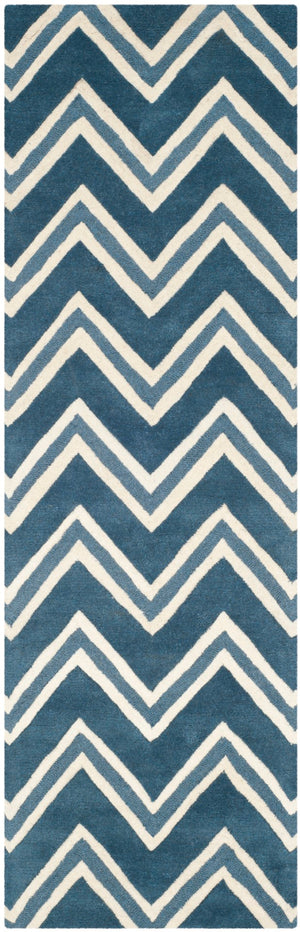 Safavieh Cambridge 581 Hand Tufted  Rug Navy / Ivory CAM581C-28