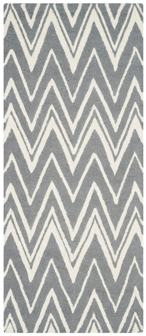 Safavieh Cambridge 711 Hand Tufted  Rug Dark Grey / Ivory CAM711D-26