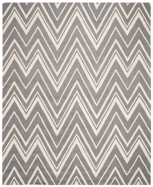 Safavieh Cambridge 711 Hand Tufted  Rug Dark Grey / Ivory CAM711D-4SQ