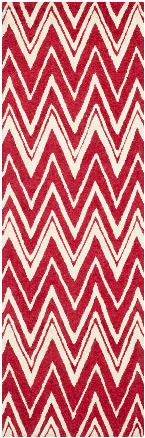 Safavieh Cambridge 711 Hand Tufted  Rug Red / Ivory CAM711H-28