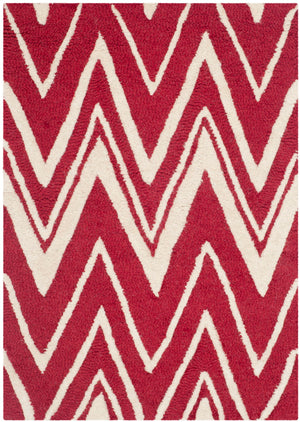 Safavieh Cambridge 711 Hand Tufted  Rug Red / Ivory CAM711H-2