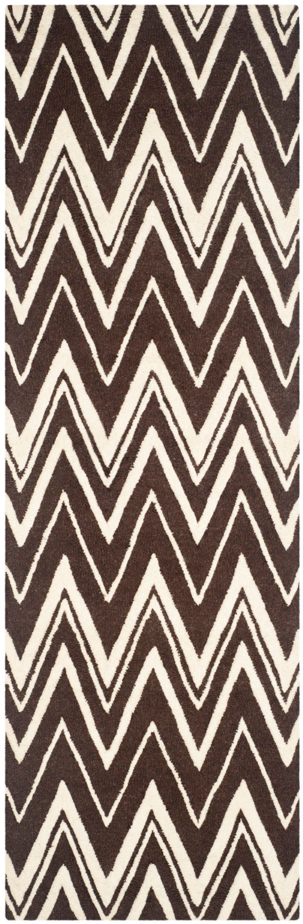 Safavieh Cambridge 711 Hand Tufted  Rug Brown / Ivory CAM711R-28
