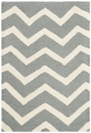 Safavieh Cambridge 714 Hand Tufted  Rug Dark Grey / Ivory CAM714D-2
