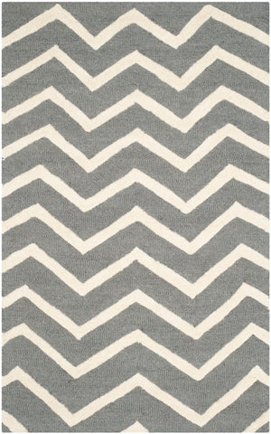 Safavieh Cambridge 714 Hand Tufted  Rug Dark Grey / Ivory CAM714D-3