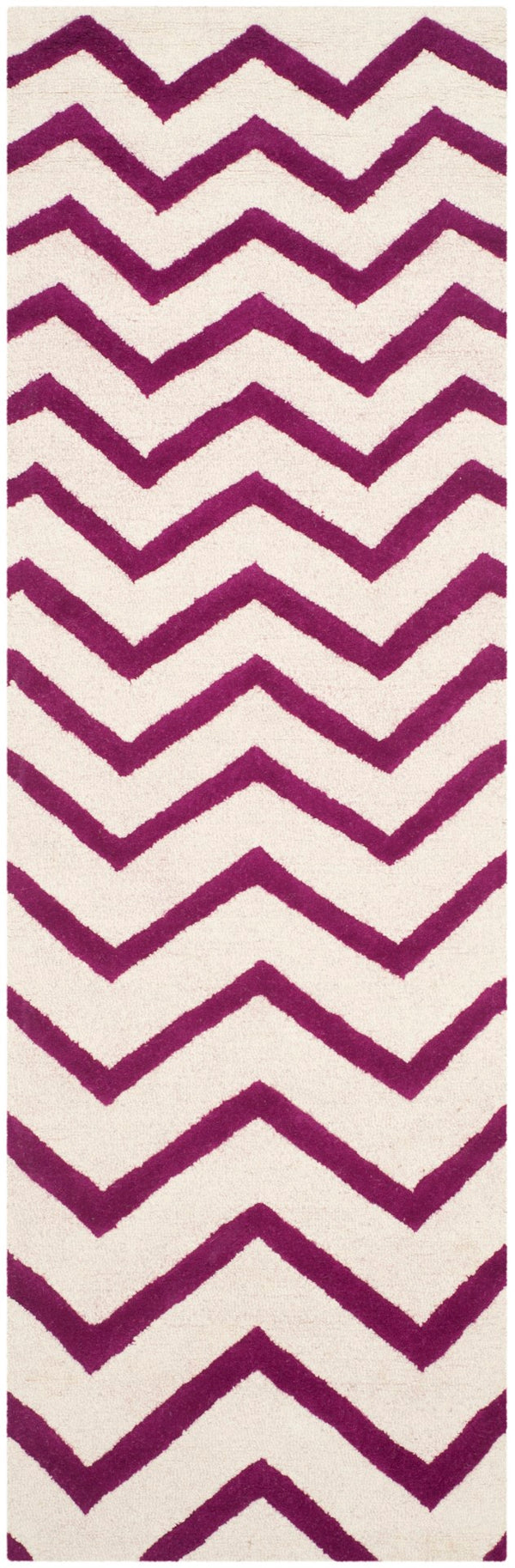 Safavieh Cambridge 714 Hand Tufted  Rug Ivory / Fuchsia CAM714F-28