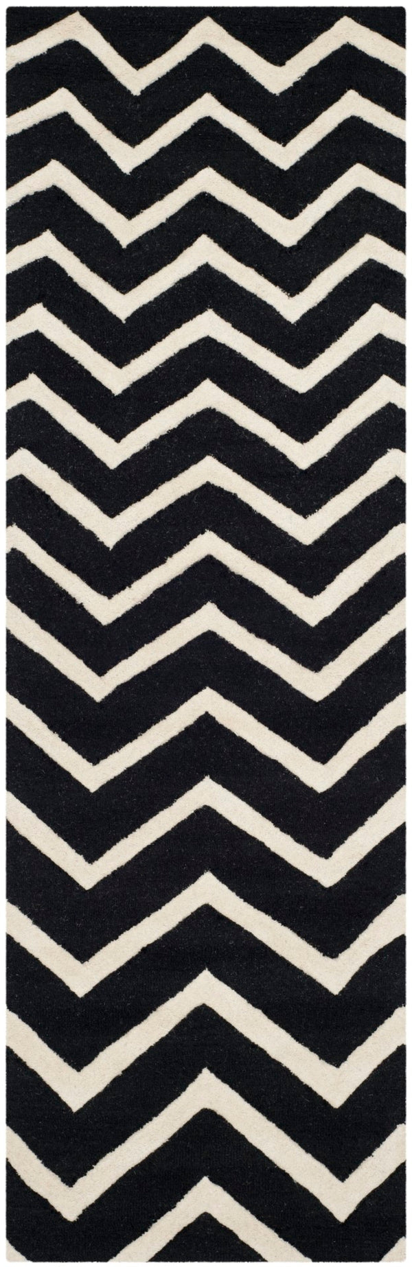Safavieh Cambridge 714 Hand Tufted  Rug Black / Ivory CAM714K-2