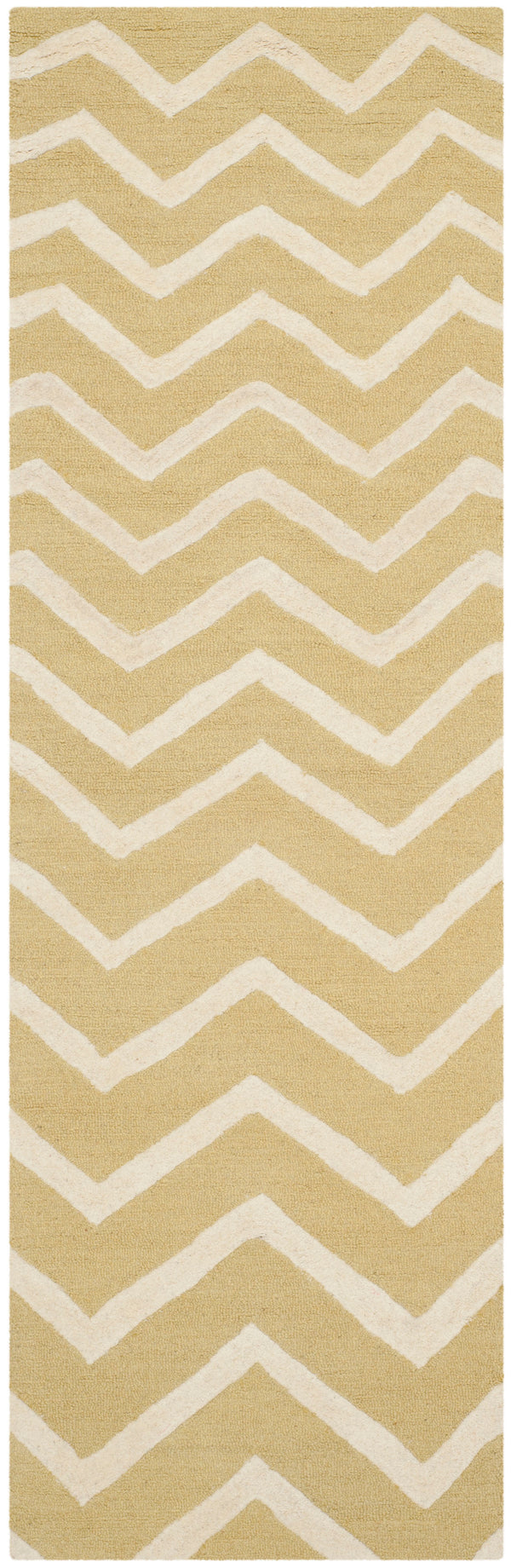 Safavieh Cambridge 714 Hand Tufted  Rug Light Gold / Ivory CAM714L-28