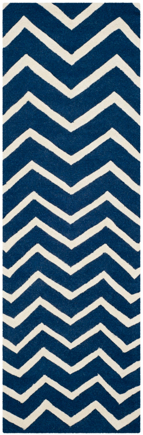 Safavieh Cambridge 714 Hand Tufted  Rug Navy / Ivory CAM714M-28