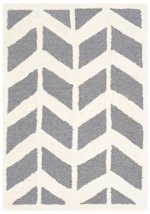Safavieh Cambridge 718 Hand Tufted  Rug Dark Grey / Ivory CAM718D-2