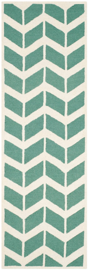 Safavieh Cambridge 718 Hand Tufted  Rug Teal / Ivory CAM718T-28