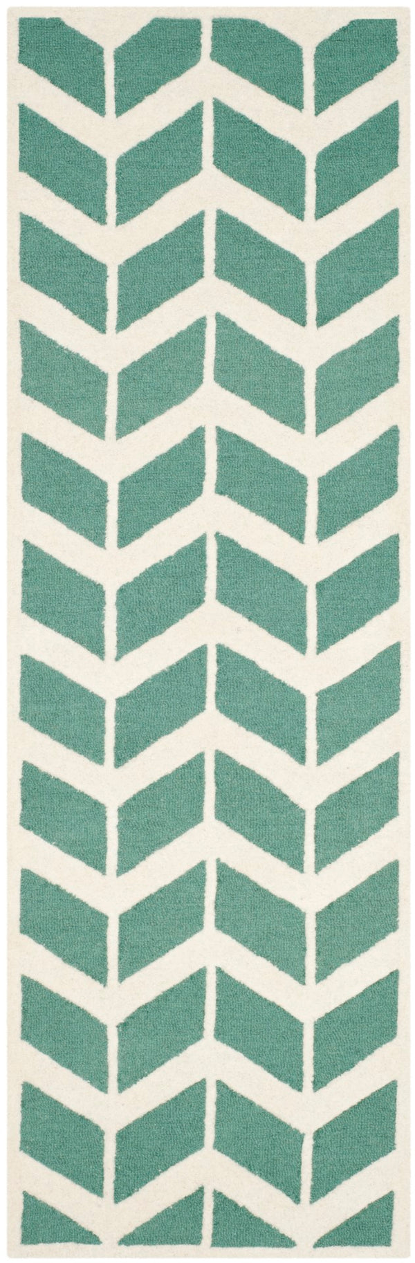 Safavieh Cambridge 718 Hand Tufted  Rug Teal / Ivory CAM718T-28