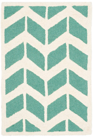 Safavieh Cambridge 718 Hand Tufted  Rug Teal / Ivory CAM718T-2
