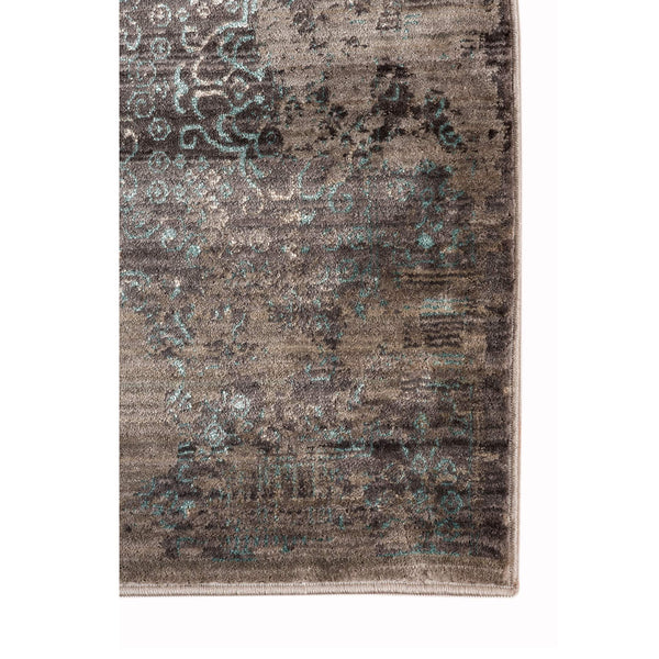 Cambridge Geometric Farmhouse Area Rug Metallic Polyester High-low Pile Living Room